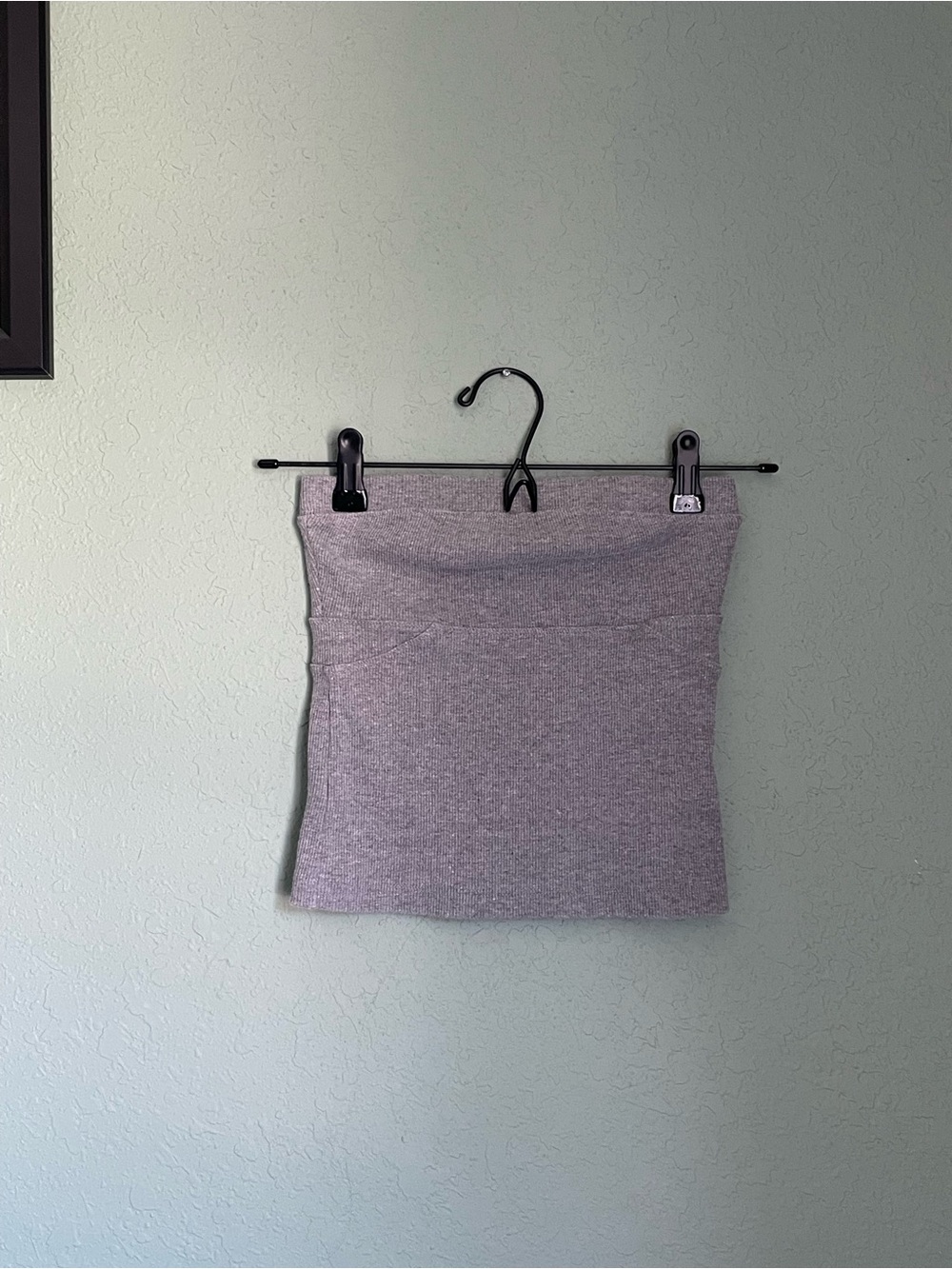 Urban Outfitters Ribbed Tube Strapless Crop Top Size XS Gray